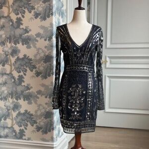 Blue and Silver Dress